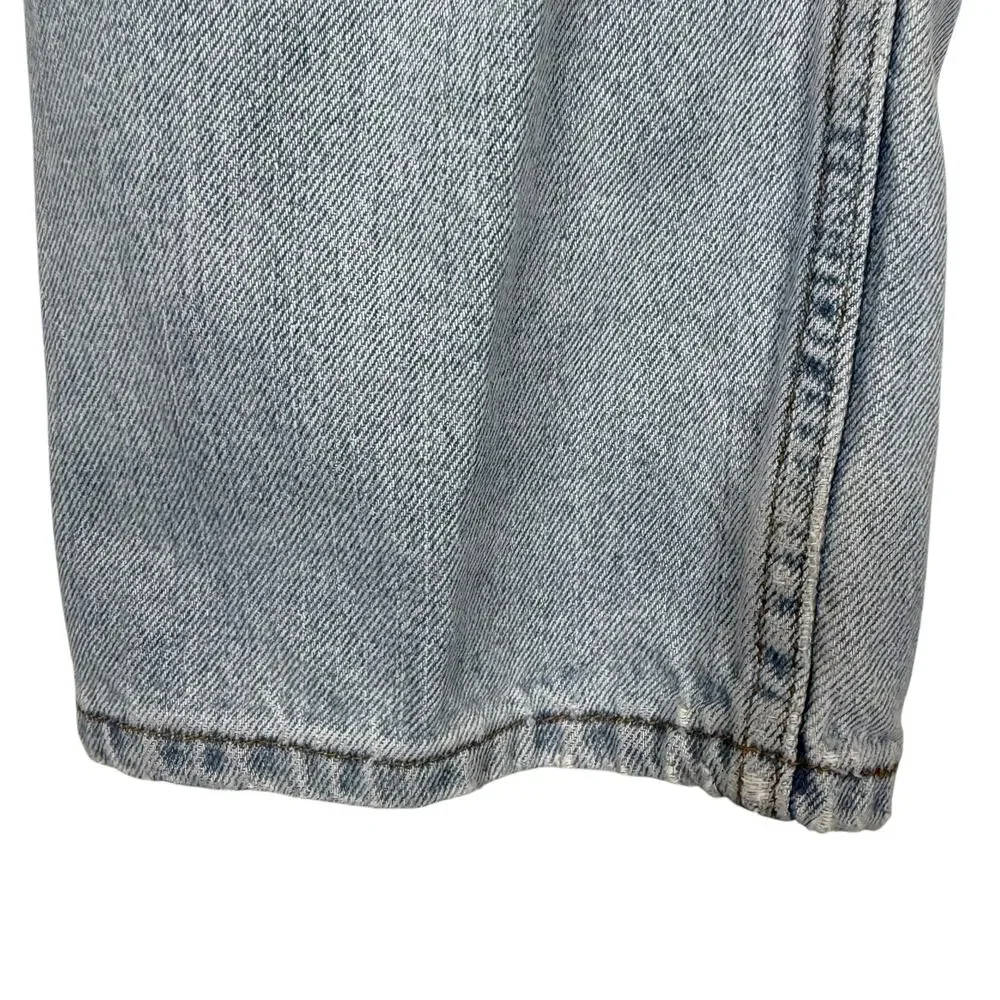Levi's 505 Jeans Men 34x29 Blue Denim Stonewash Regular Fit Straight Leg Zip Fly